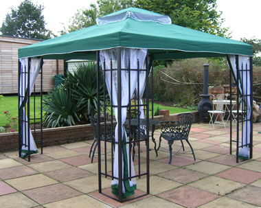 What metals are good for outdoor gazebos?